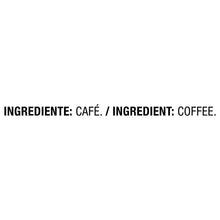 Coffee ingredients panel: INGREDIENT: CAFÉ / INGREDIENT: COFFEE