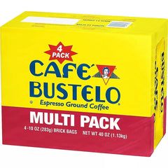 Cafe Bustelo Espresso Ground Coffee, Bricks, 4 pk./10 oz.