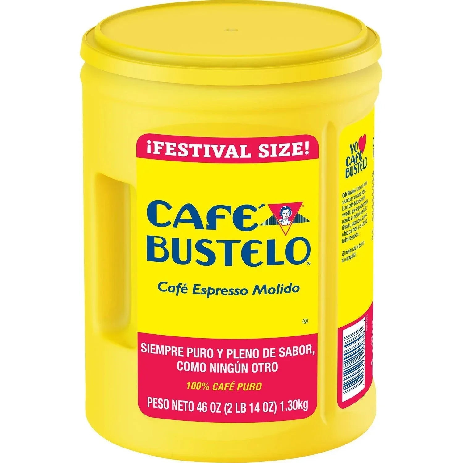 Café Bustelo Festival Size Dark Roast Ground Coffee, Espresso 46 oz. - USA MEGA SHOP