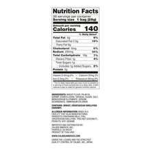 Nutrition Facts panel for shrimp chips, 1 bag (28g), 36 servings