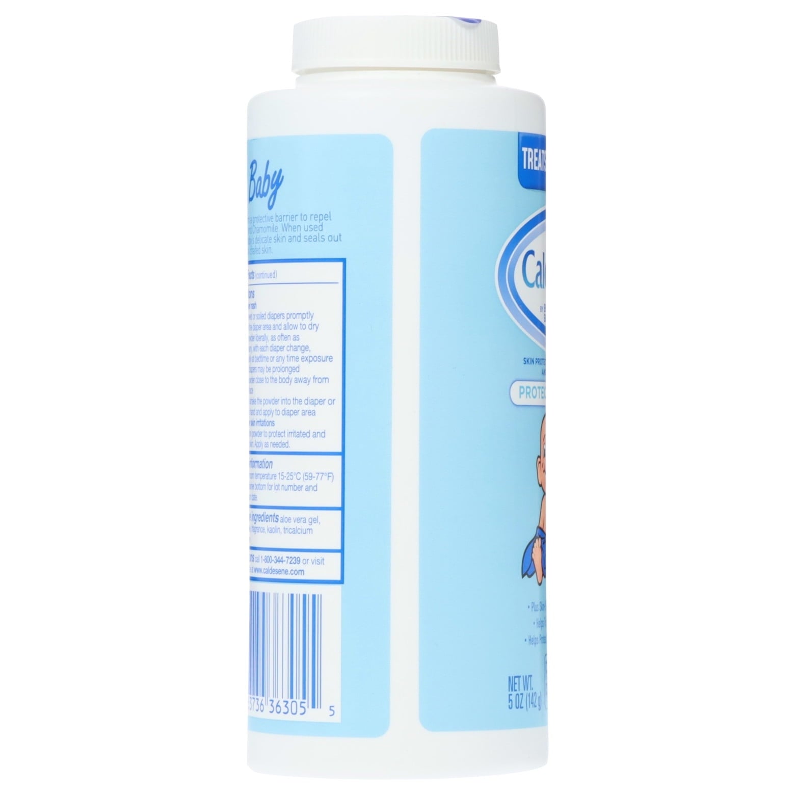 Caldesene Cornstarch Baby Powder with Zinc Oxide, Talc-Free Baby Powder, 5 Oz