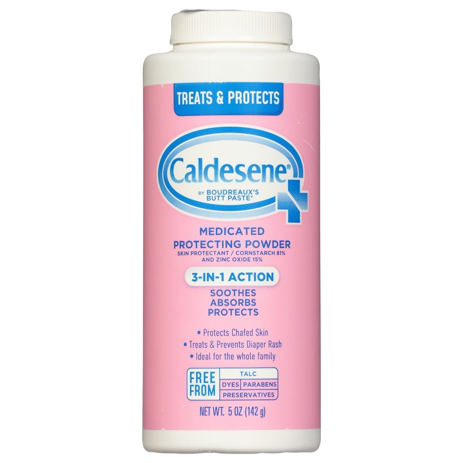 Caldesene Medicated Protecting Body Powder with Zinc Oxide and Cornstarch, Talc Free, 5 oz