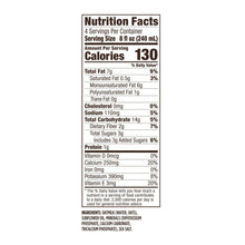 Nutrition Facts label for Califia Farms cafe oat milk