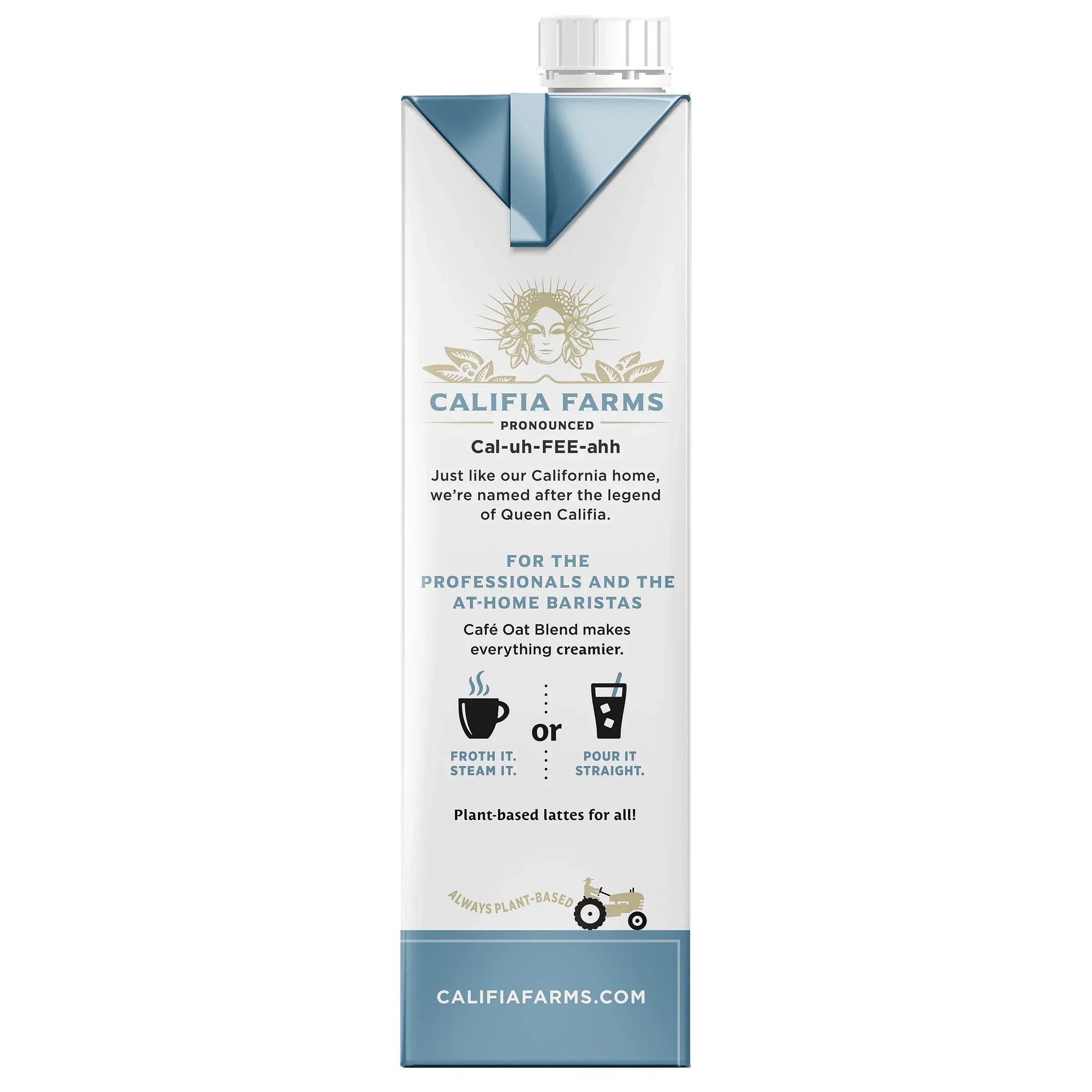 Califia Farms, Cafe Oat Milk, 32 fl oz, 6-Count
