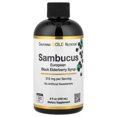 California Gold Nutrition, Adult Sambucus Elderberry Syrup, 8 fl oz (240 ml)