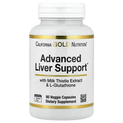 California Gold Nutrition, Advanced Liver Support with Milk Thistle Extract, L-Glutathione, Alpha Lipoic Acid, and Grape Seed Extract, 90 Veggie Capsules