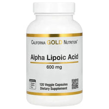 Alpha lipoic acid 600 mg veggie capsule bottle, front label