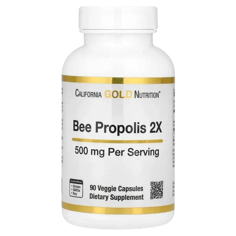 California Gold Nutrition, Bee Propolis 2X, Concentrated Extract, 500 mg