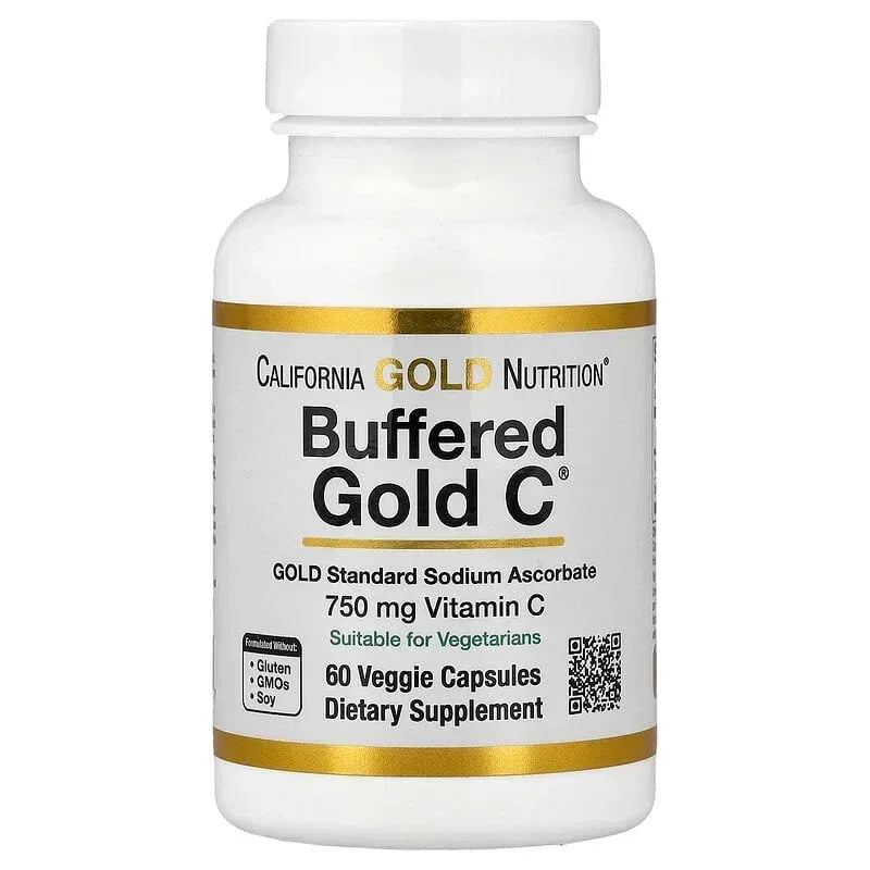 California Gold Nutrition, Buffered Gold C®, GOLD Standard Sodium Ascorbate (Vitamin C)