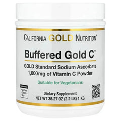 California Gold Nutrition, Buffered Gold C™, Non-Acidic Vitamin C Powder, Sodium Ascorbate