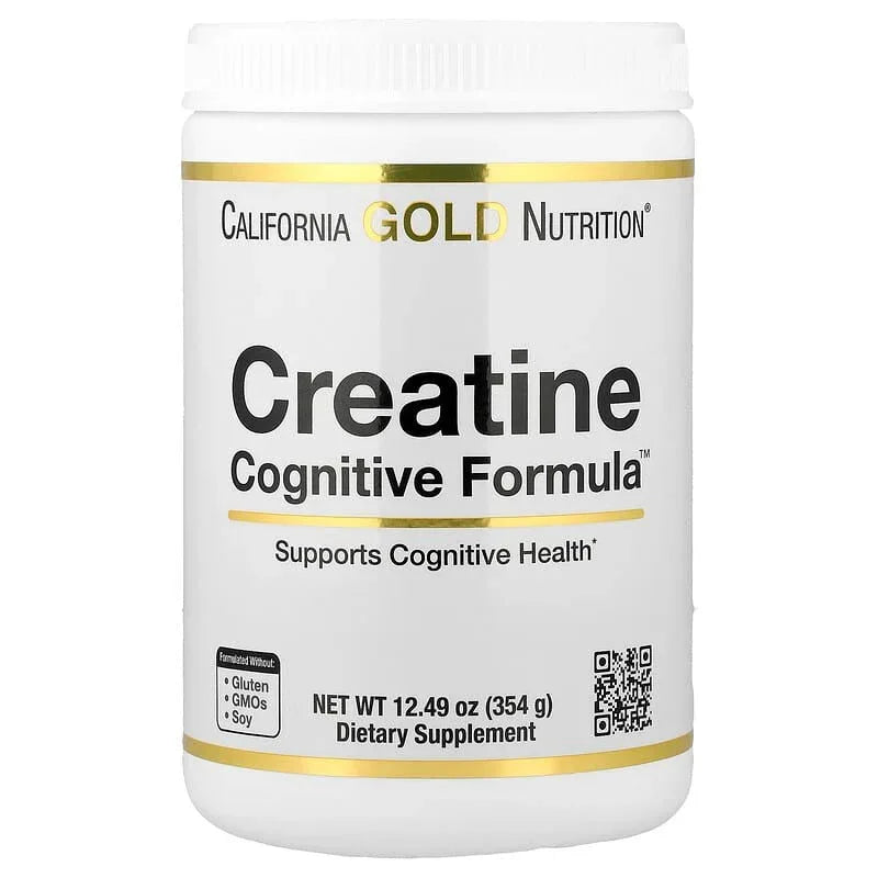 California Gold Nutrition, Creatine Cognitive Formulaâ„¢, with L-Leucine, Blueberry, Coconut & Grape Extract, 12.49 oz (354 g) - USA MEGA SHOP