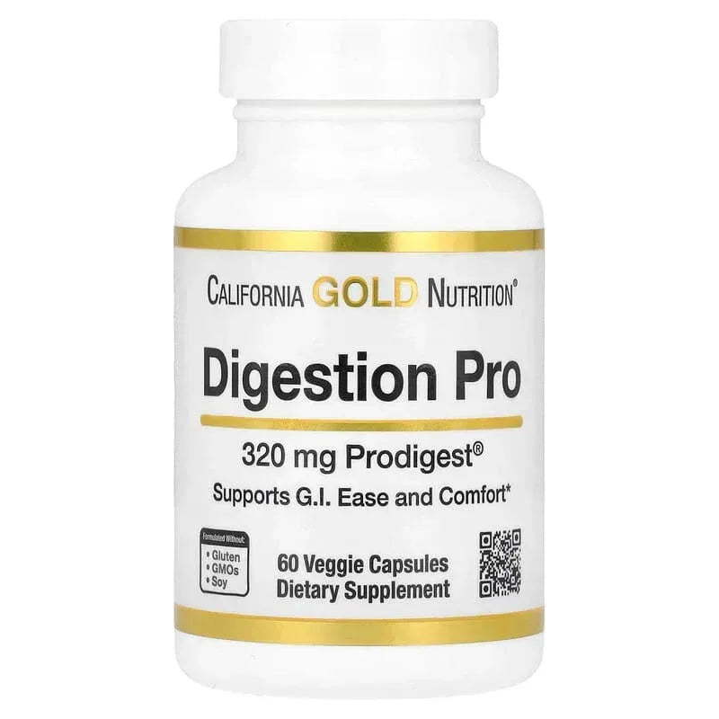 California Gold Nutrition, Digestion Pro with ProDigestÂ®, Botanical Digestive Blend of Artichoke and Ginger Extracts, 320 mg, 60 Veggie Capsules - USA MEGA SHOP