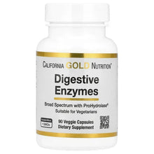 California Gold Nutrition Digestive Enzymes bottle, 90 veggie capsules, front label