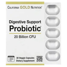 California Gold Nutrition probiotic capsules blister pack with four veggie capsules