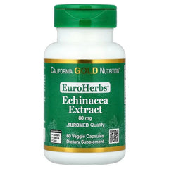 California Gold Nutrition, EuroHerbs™, Echinacea Herb Extract, Euromed Quality, 80 mg