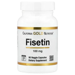 California Gold Nutrition, Fisetin, 100 mg, 90 Veggie Capsules