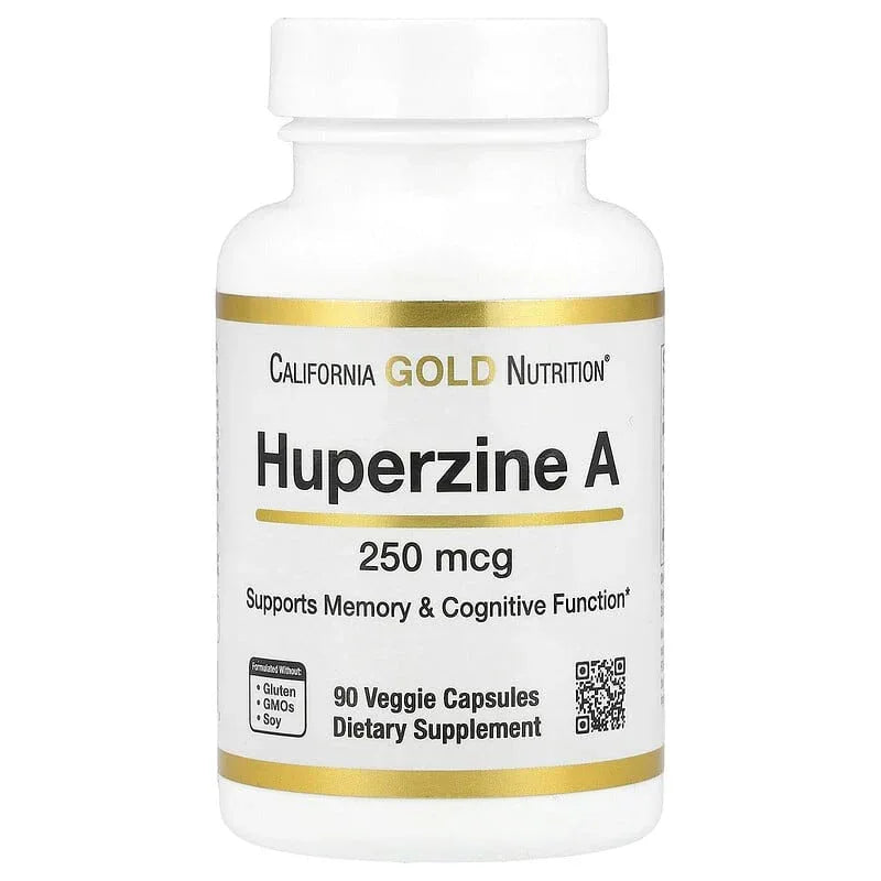 California Gold Nutrition, Huperzine A, 250 mcg , 90 Veggie Capsules - USA MEGA SHOP