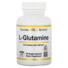 California Gold Nutrition, L-Glutamine, AjiPure, 120 Veggie Capsules (500 mg per Capsule) - USA MEGA SHOP