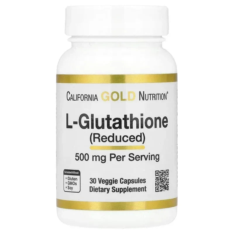 California Gold Nutrition, L-Glutathione (Reduced), 500 mg