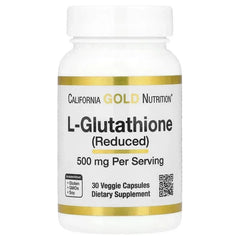 California Gold Nutrition, L-Glutathione (Reduced), 500 mg