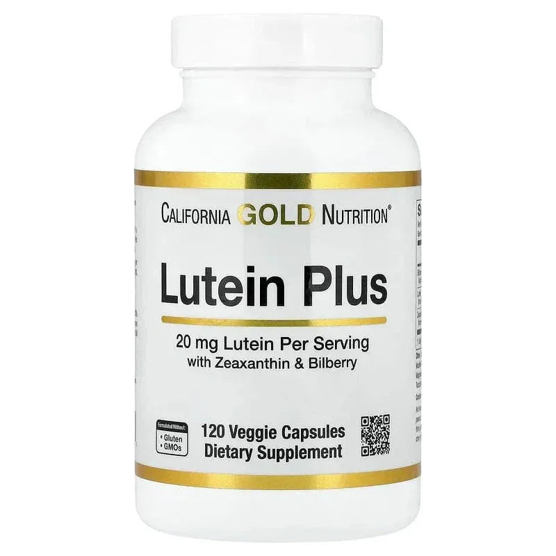 California Gold Nutrition, Lutein Plus with Bilberry Powder and Zeaxanthin, 120 Veggie Capsules - USA MEGA SHOP