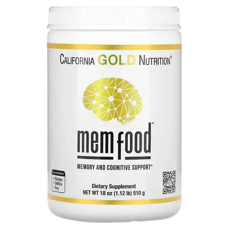 California Gold Nutrition, MEM Food, Memory and Cognitive Support, 1.12 lb (18 oz) 510 g