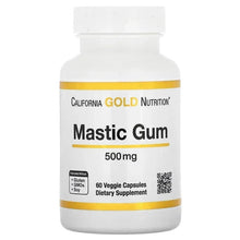 California Gold Nutrition Mastic Gum 500 mg bottle, 60 veggie capsules