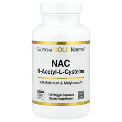 California Gold Nutrition, N-Acetyl-L-Cysteine with Molybdenum and Selenium, 120 Veggie Capsules