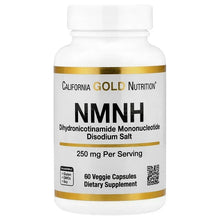 Supplement bottle with NMNH label and 60 veggie capsules