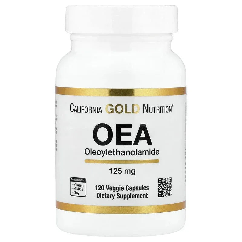 California Gold Nutrition, OEA Oleoylethanolamide, 125 mg, 120 Veggie Capsules - USA MEGA SHOP