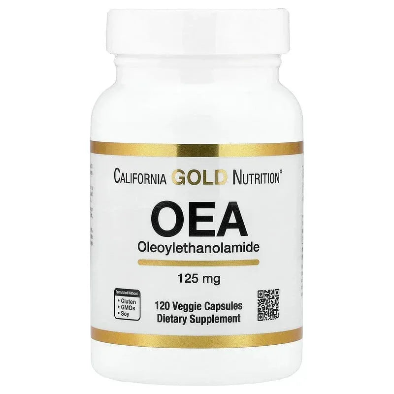 California Gold Nutrition, OEA Oleoylethanolamide, 125 mg, 120 Veggie Capsules