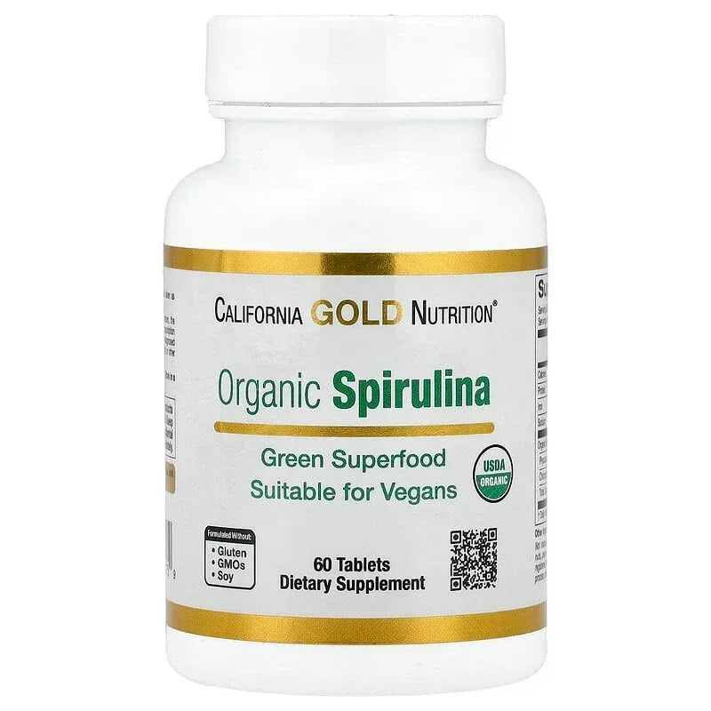 California Gold Nutrition, Organic Spirulina with Phycocyanin, and Chlorophyll