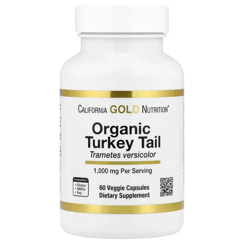 California Gold Nutrition, Organic Mushroom, 60 Veggie Capsules (0.5 g per Capsule)
