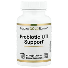 California Gold Nutrition, Probiotic UTI Support with Fructooligosaccharides, Cranberry Extract, Three-Leaf Caper Extract, and Proprietary Digestive Blend, 60 Veggie Capsules