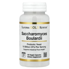 California Gold Nutrition, Saccharomyces Boulardii, 60 Veggie Capsules (5 Billion CFU per Capsule)