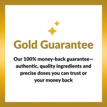 Saffron Mood supplement graphic describing a money-back guarantee