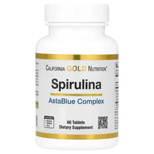 Spirulina AstaBlue complex supplement bottle, 60 tablets, front label