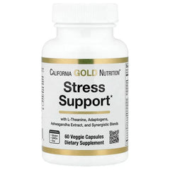 Stress Support with L-Theanine, Ashwagandha, Botanical Blend, and Enzymes, 60 Veggie Capsules