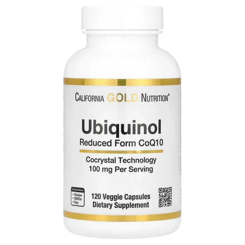 California Gold Nutrition, Ubiquinol Reduced Form CoQ10, 100 mg , 120 Veggie Capsules - USA MEGA SHOP