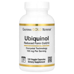 California Gold Nutrition, Ubiquinol Reduced Form CoQ10, 100 mg , 120 Veggie Capsules - USA MEGA SHOP