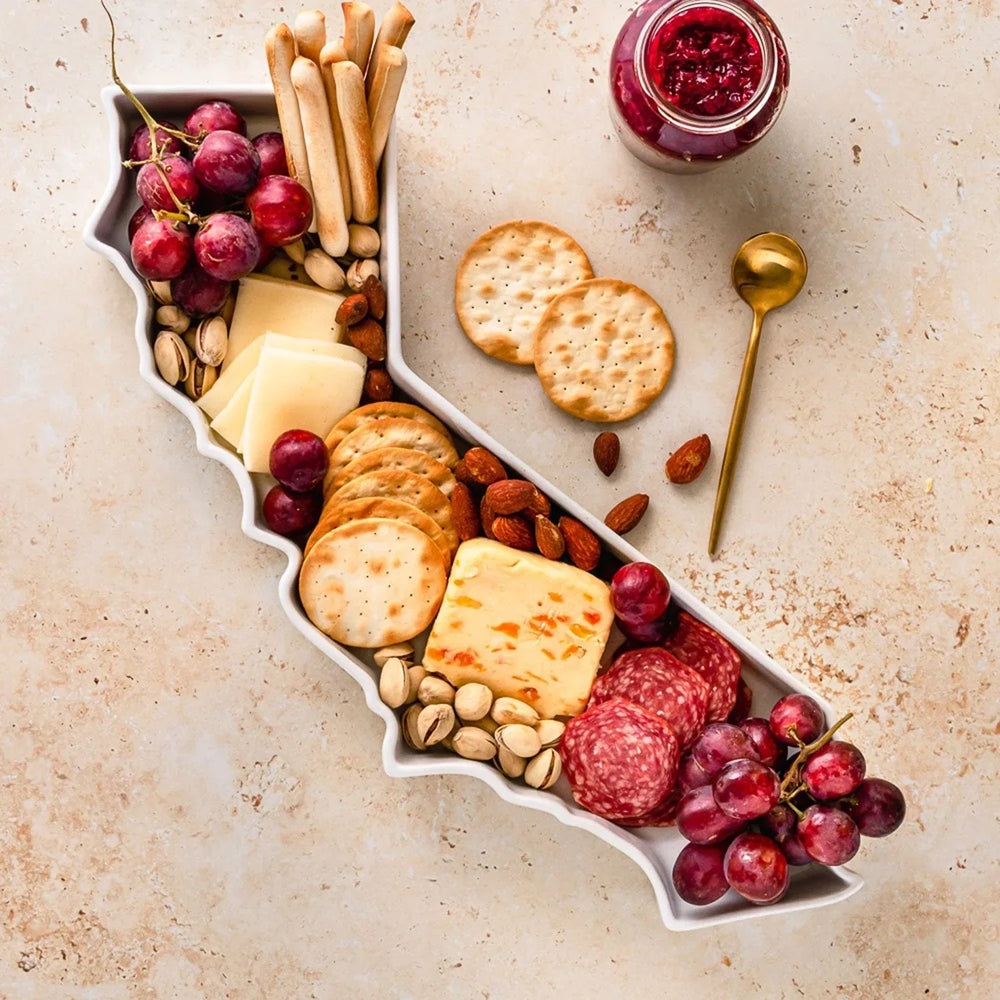 Lark Porcelain State-Shaped Bake & Serve Dish, Choose State - USA MEGA SHOP