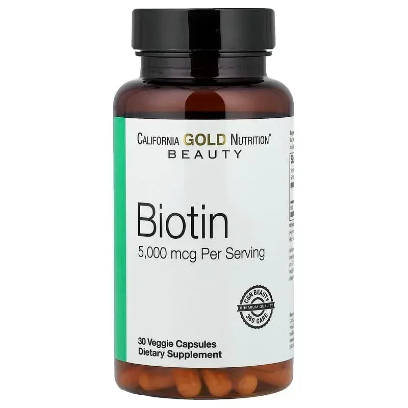 California Gold Nutrition, Biotin, 10,000 mcg, 90 Veggie Softgels