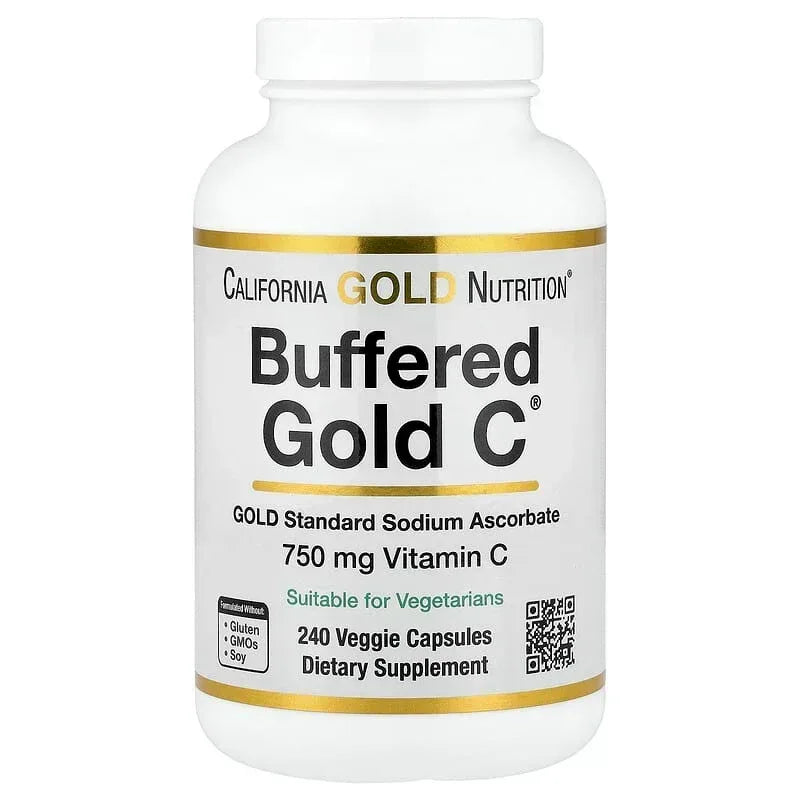 California Gold Nutrition, Buffered Gold C®, GOLD Standard Sodium Ascorbate (Vitamin C)