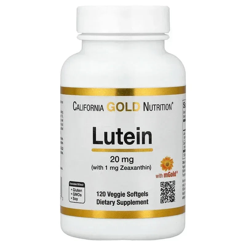 California Gold Nutrition, Lutein with Zeaxanthin from Marigold Extract