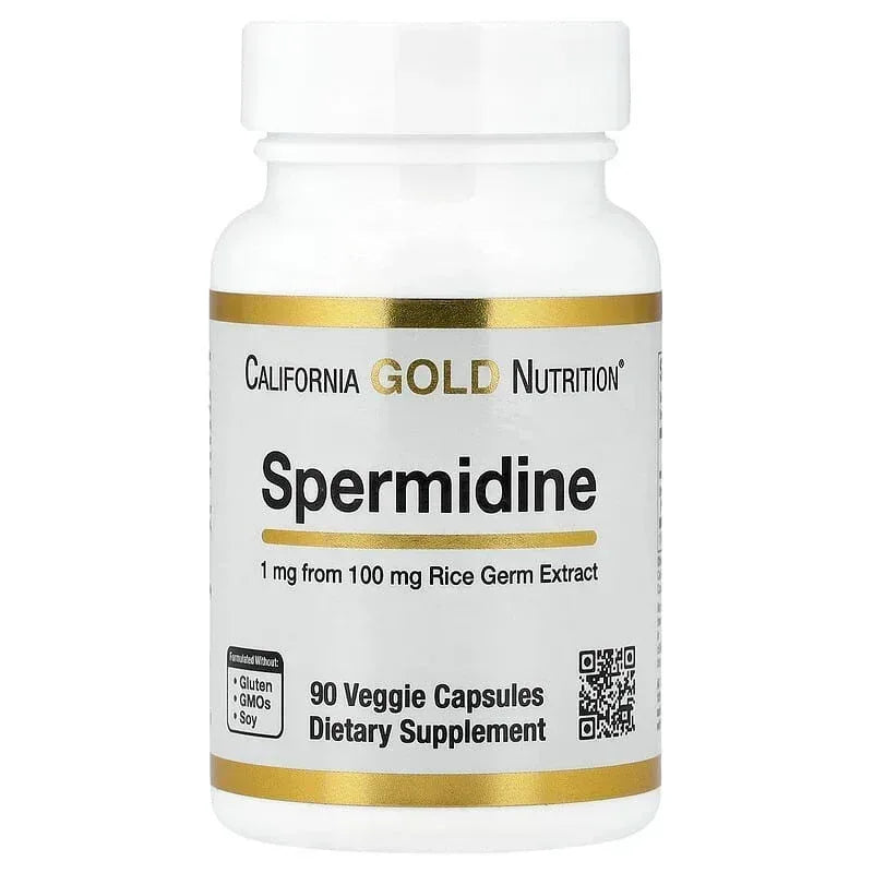 California Gold Nutrition, Spermidine, Rice Germ Extract, 1 mg