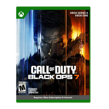 Xbox Series X video game box cover with Black Ops 7 title and character artwork