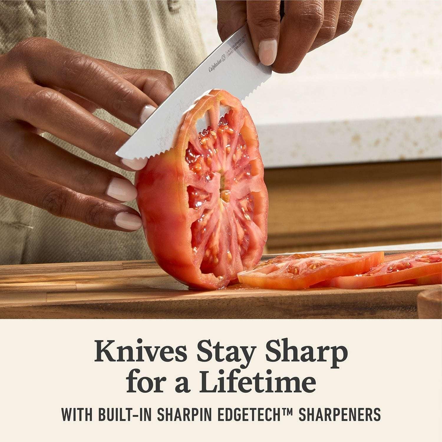 Calphalon Premier 7-Piece Knife Set with SharpIN EdgeTech
