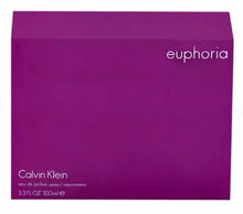 Calvin Klein Euphoria eau de parfum box, purple with 'euphoria' logo