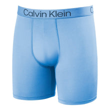 Men's boxer briefs, light blue, elastic waistband with Calvin Klein logo