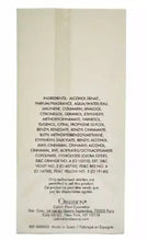Calvin Klein Obsession eau de parfum box back with ingredients list and directions